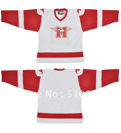 Custom Hamilton Mustangs Blank Movie Hockey Jersey